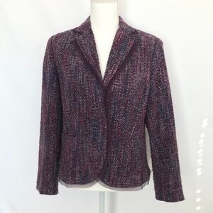 Coldwater Creek Purple Tweed Blazer